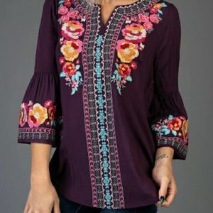 NWT ANDREE BY UNIT PLUM TUNIC